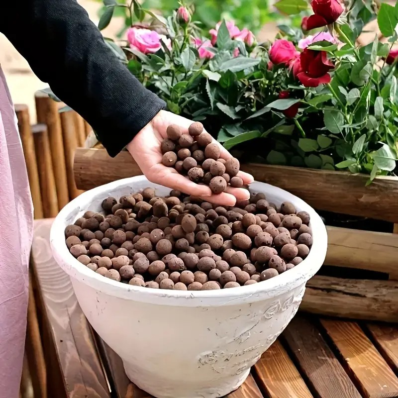 Aquarium Planting - 水族館の装飾、水草栽培、多肉植物、盆栽用の軽量で通気性のあるテラコッタペレット、排水を強化します。