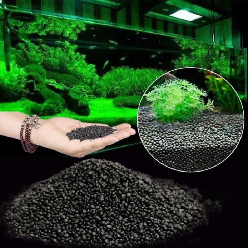 Aquarium Planted Tank Soil - 水槽水草泥植物種子土壌水槽底砂栄養土壌黒泥水草水槽底土壌肥料