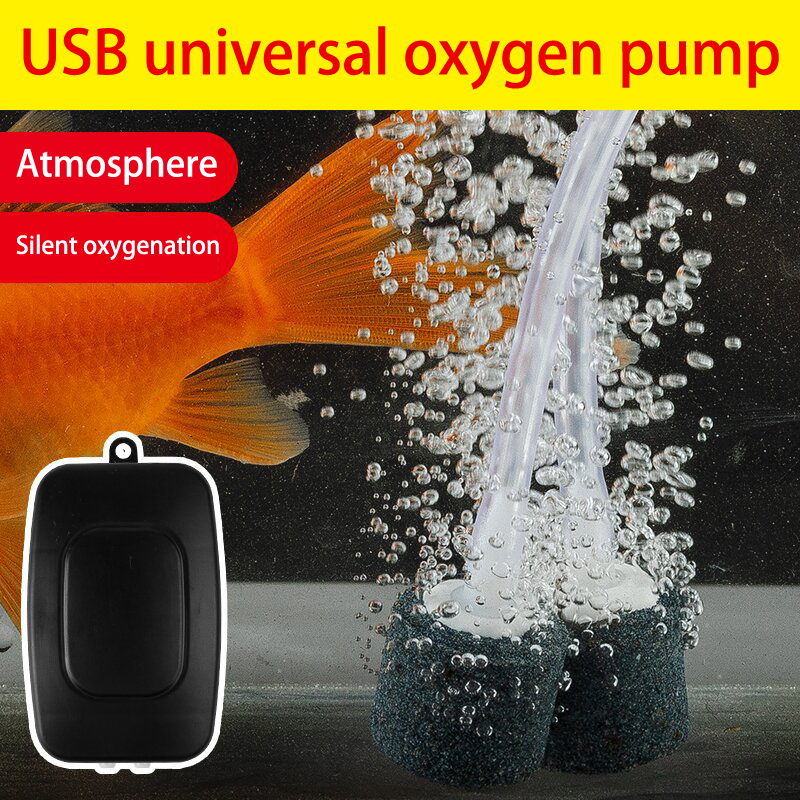 Aquarium Lily Pipe - ミニ水族館エアポンプキット,USB,水槽フィルター,空気石,アクセサリー