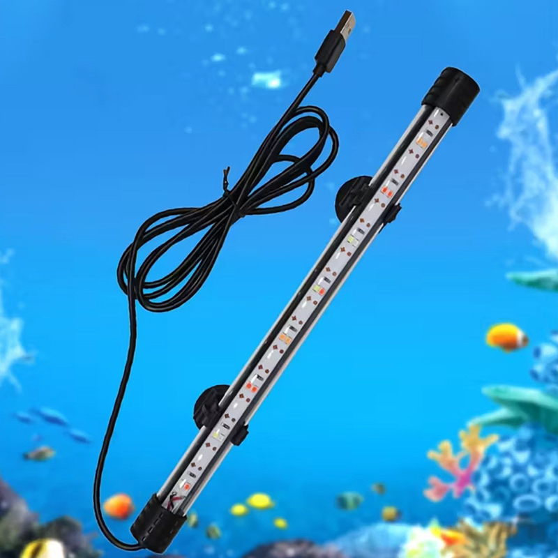 Aquarium Planted Tank Light - 17-47 センチメートル USB プラグ水族館ライト LED 防水水槽ライト水中照明水中ランプ植物成長ランプ