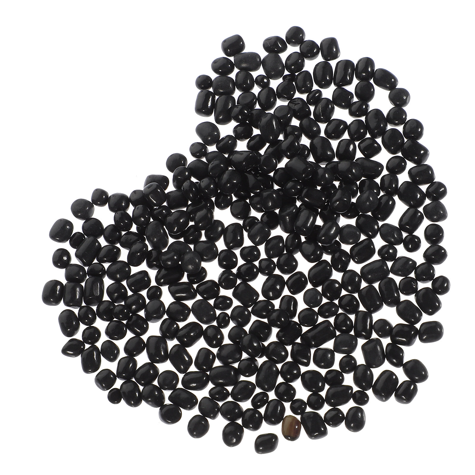 Aquarium Planted Tank Soil - 1パック水槽ガラスビーズ黒砂利タンブルストーン装飾魚タンク小石植物用土壌
