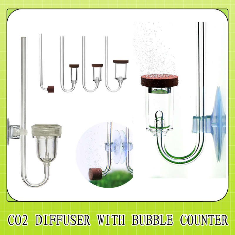 Planted Aquarium Mini - 水族館用の2つのミニカートリッジのセット,気泡付きのスタイリッシュな組み合わせ,アクリル,魚の水処理用