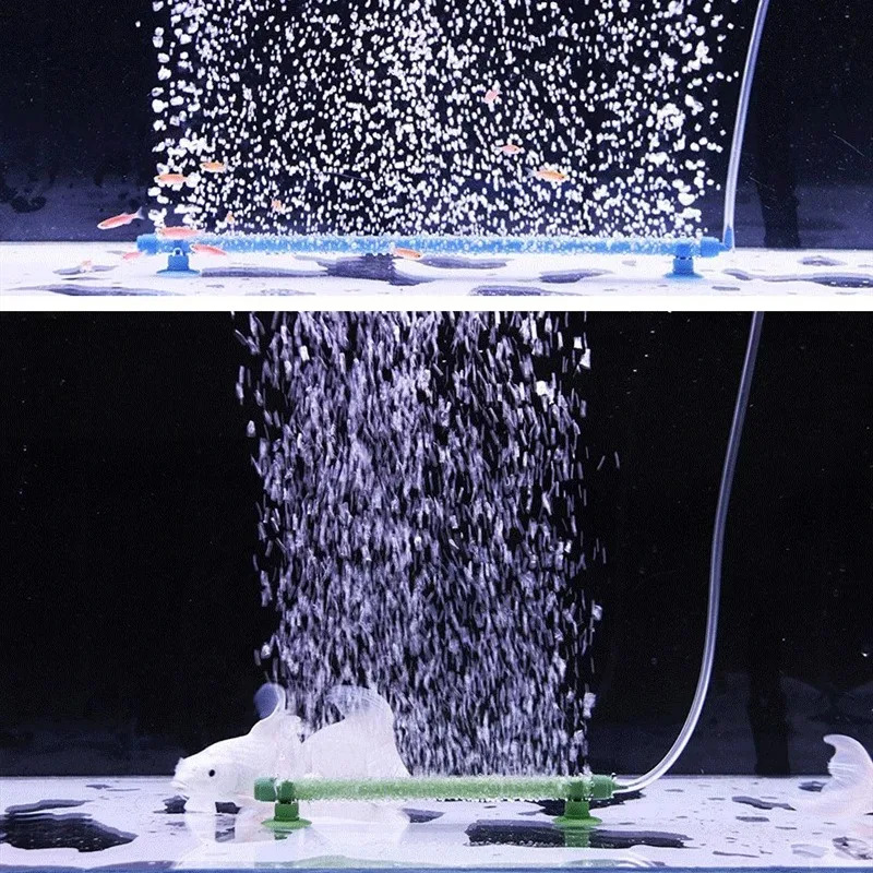 Aquarium Lily Pipe - 伸縮式水槽エアストーンバブルディフューザーチューブ（吸盤付き）-水槽の水景装飾用の効率的な酸素供給