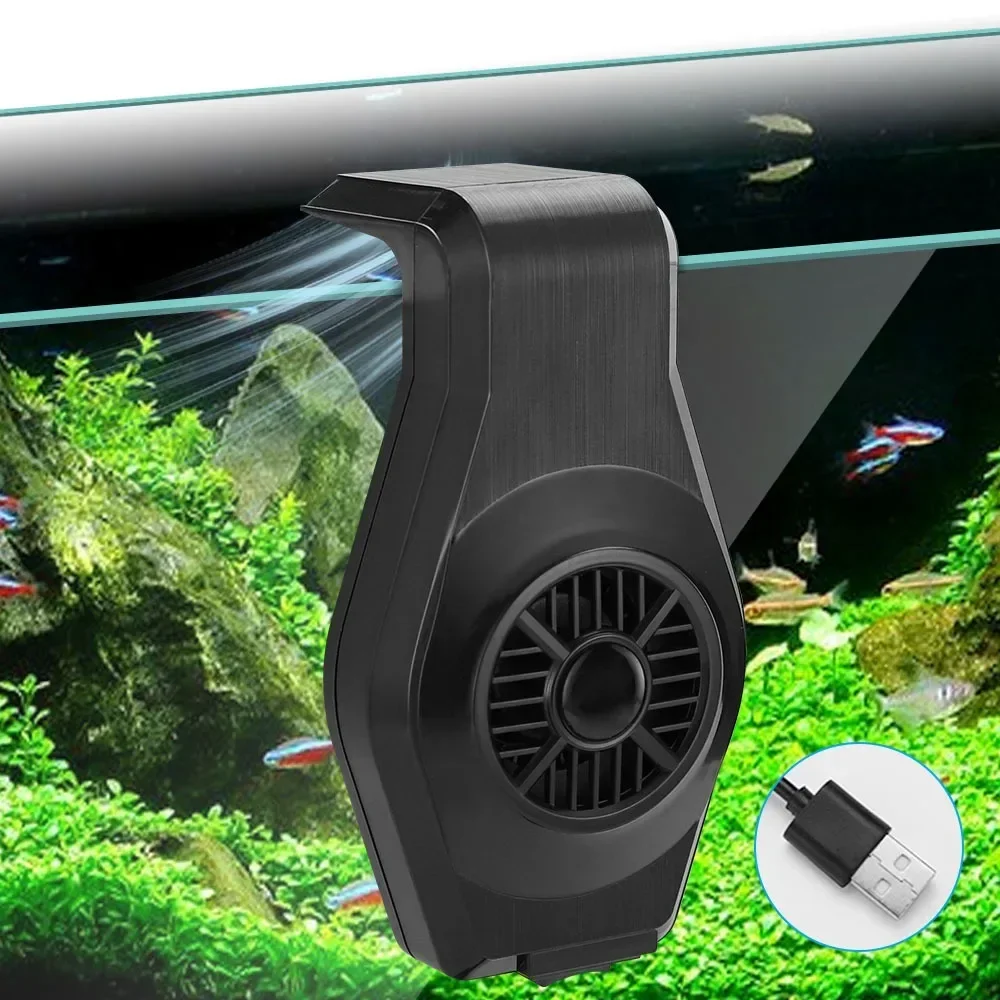 Planted Aquarium Mini - USB水族館冷却ファン、速度制御付き、ミニ強力防水静音、水槽エビ植物タンク放熱用