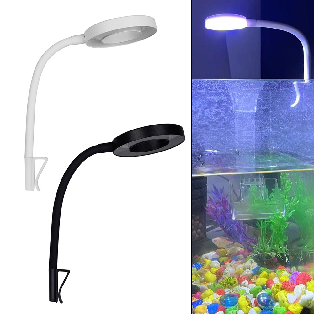 Planted Aquarium Tank Kit - 8W水槽ライト水草ライト防水クリップ式ランプ水槽用USBポート調光可能白青赤LED水槽ランプ