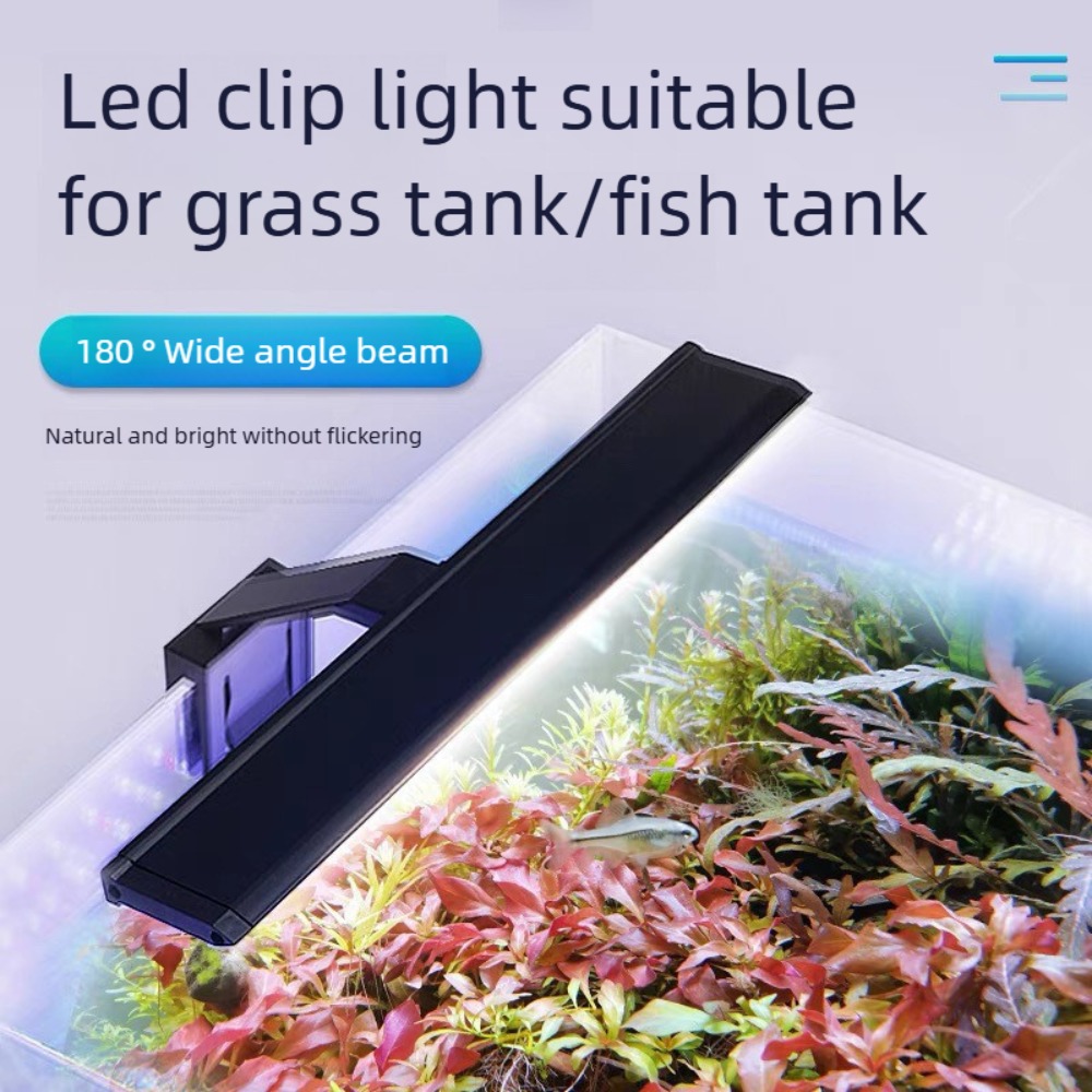 Planted Aquarium Mini - ミニクリップ式水槽ライト デイライト/ムーンライト サンゴ礁用 12W/14W 水槽LEDライト 植物育成用クリップランプ