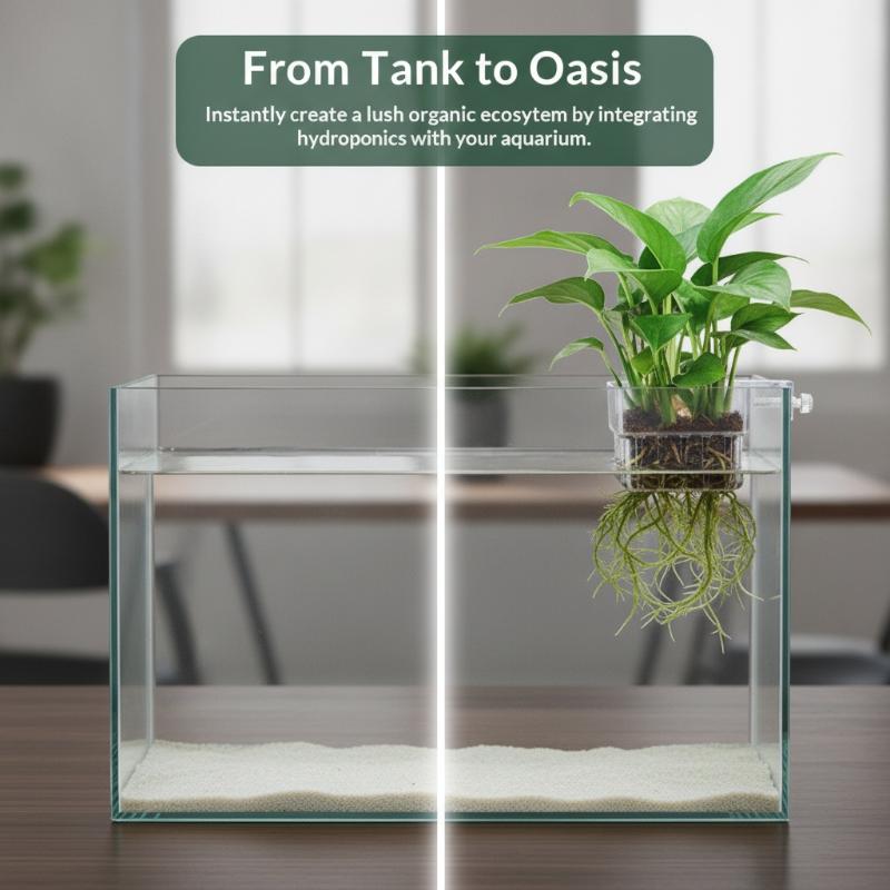 水槽用クリア吊り下げ式水耕栽培ポット 簡単設置 アクアリウム - Aquarium Plant Easy To Grow のレビューと価格