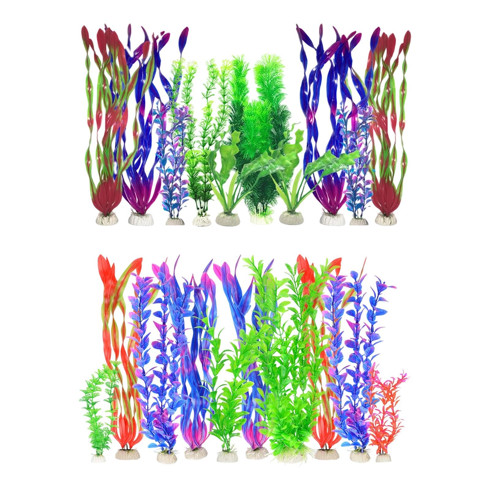 人工水槽植物セット プラスチック製水槽装飾品 リアルな装飾品 - Planted Aquarium Tank Kit のレビューと価格