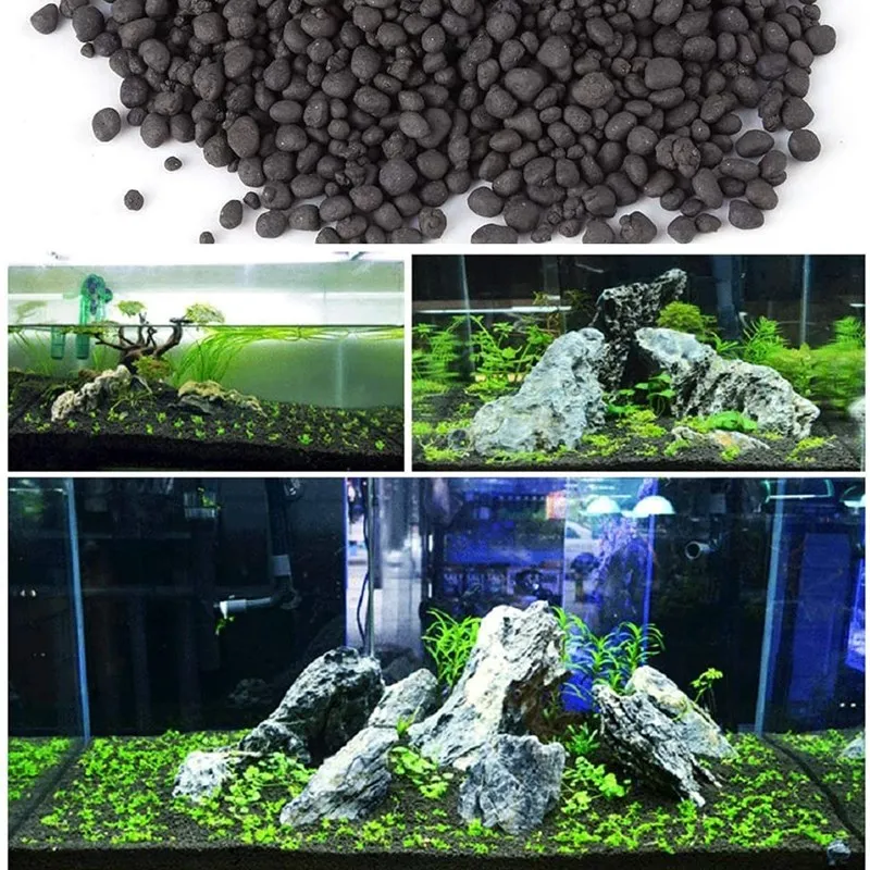 500 グラム水槽水植物肥沃度基質砂水族館植物土壌黒粘土砂利 - Aquarium Planted Tank Soil のレビューと価格