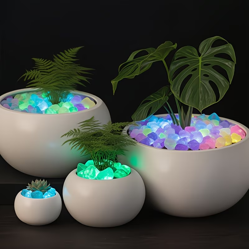 300個入り発光小石セット、0.9〜1.5cm樹脂製グロース - Aquarium Plant のレビューと価格