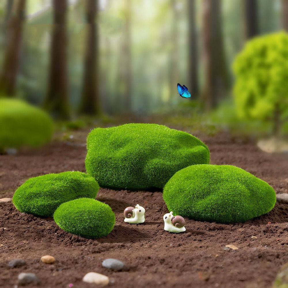 2/4/6/10 個グリーン人工苔石マイクロ風景植毛フォーム - Planted Aquarium Mini のレビューと価格