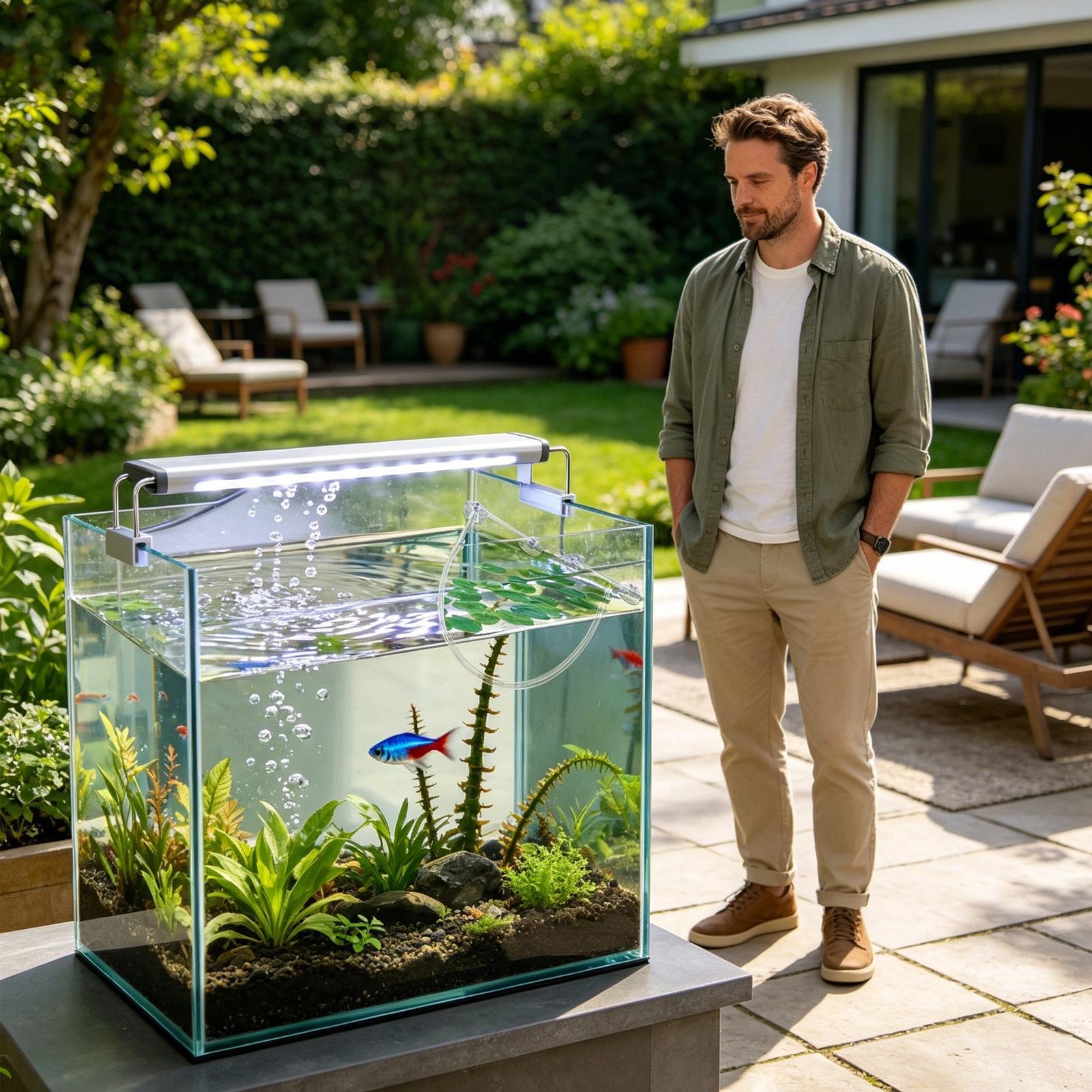 フローティングプラントコーラル自動高さ調整可能なフローティン - Planted Aquarium Tank Kit のレビューと価格