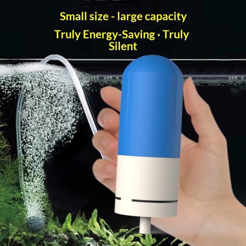 小型水槽用エアポンプ、省エネ1W設計、エアストーン付きで水槽 - Aquarium Lily Pipe のレビューと価格