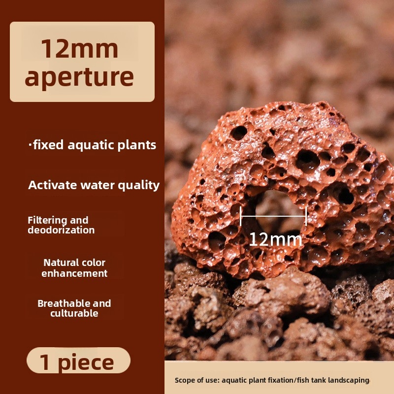 赤い溶岩石の植栽リング – カーペット状の植物用の穴あき水槽 - Planted Aquarium Carpet Plant のレビューと価格
