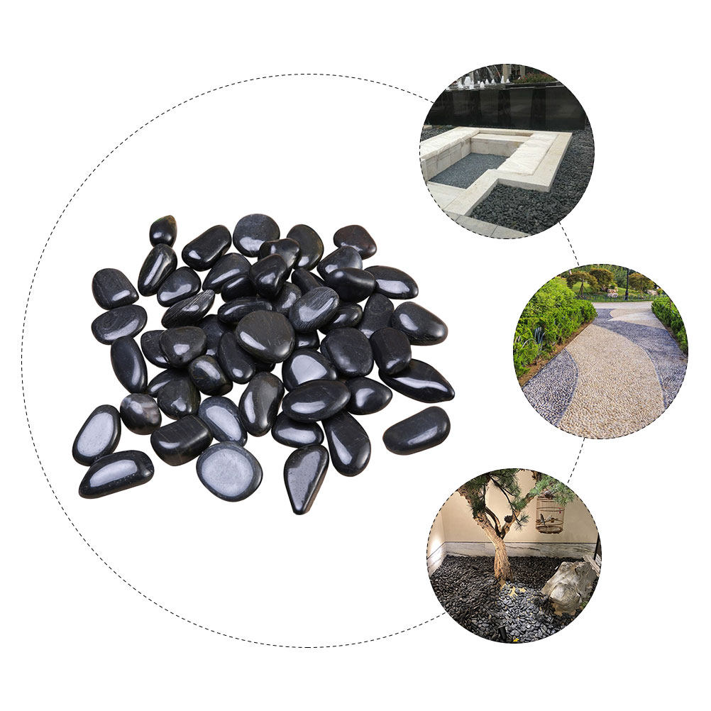 1セット 水槽用小石 天然造景石 黒色植木鉢装飾砂利 魚タン - Aquarium Plant のレビューと価格