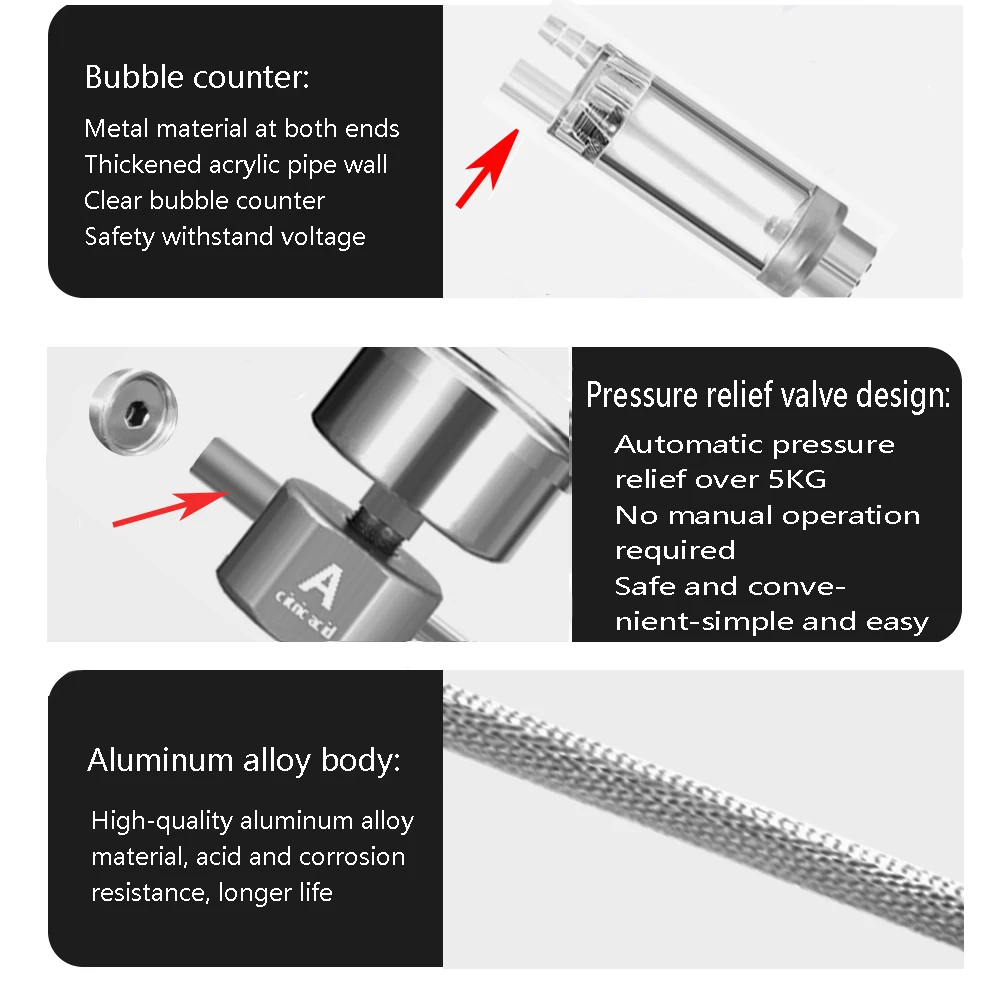 水槽用DIY CO2リアクタージェネレーターシステムキット、 - Planted Aquarium Tank Kit のレビューと価格