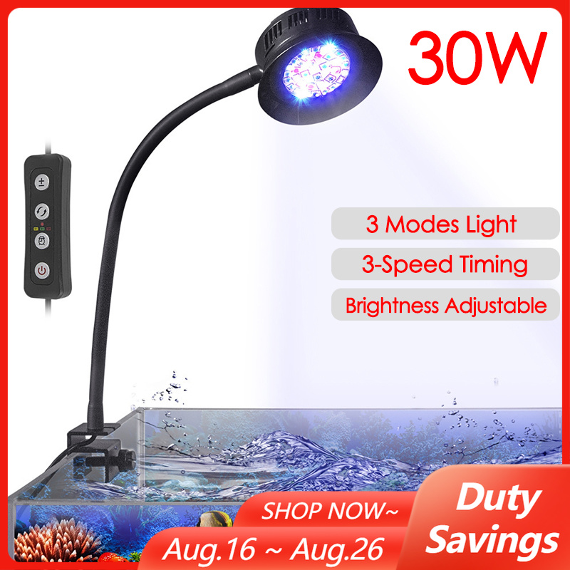 30 ワット水族館の水槽海水海水マリンサンゴ礁 LED と植 - Aquarium Planted Tank Light のレビューと価格