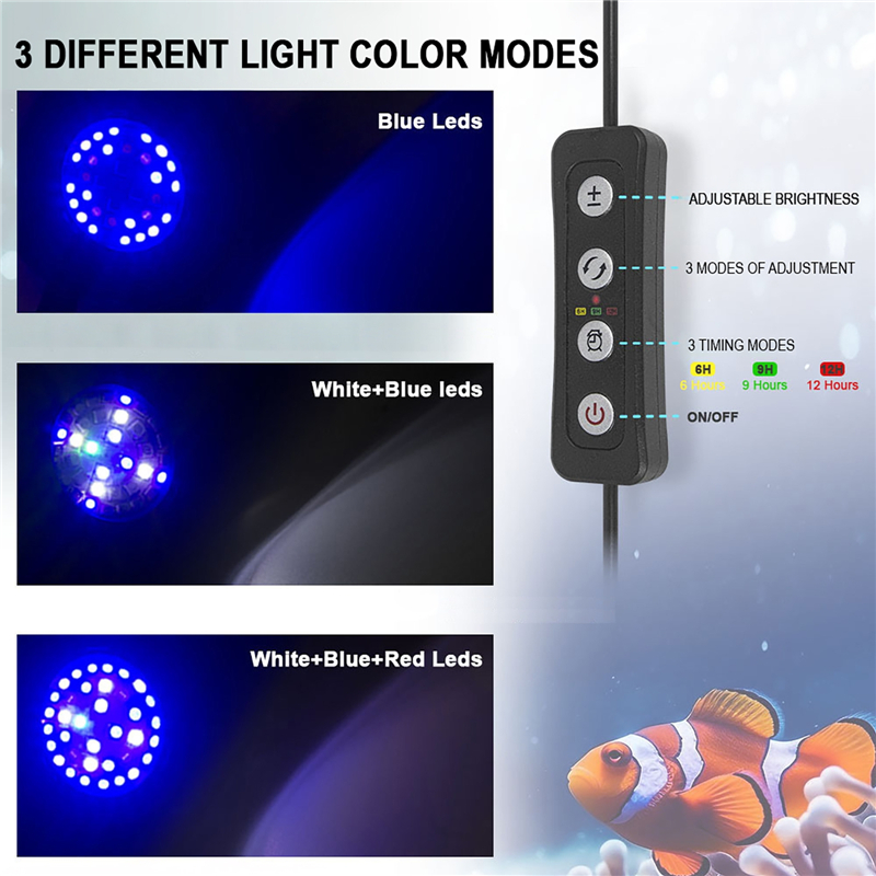 30 ワット水族館の水槽海水海水マリンサンゴ礁 LED と植 - Aquarium Planted Tank Light のレビューと価格