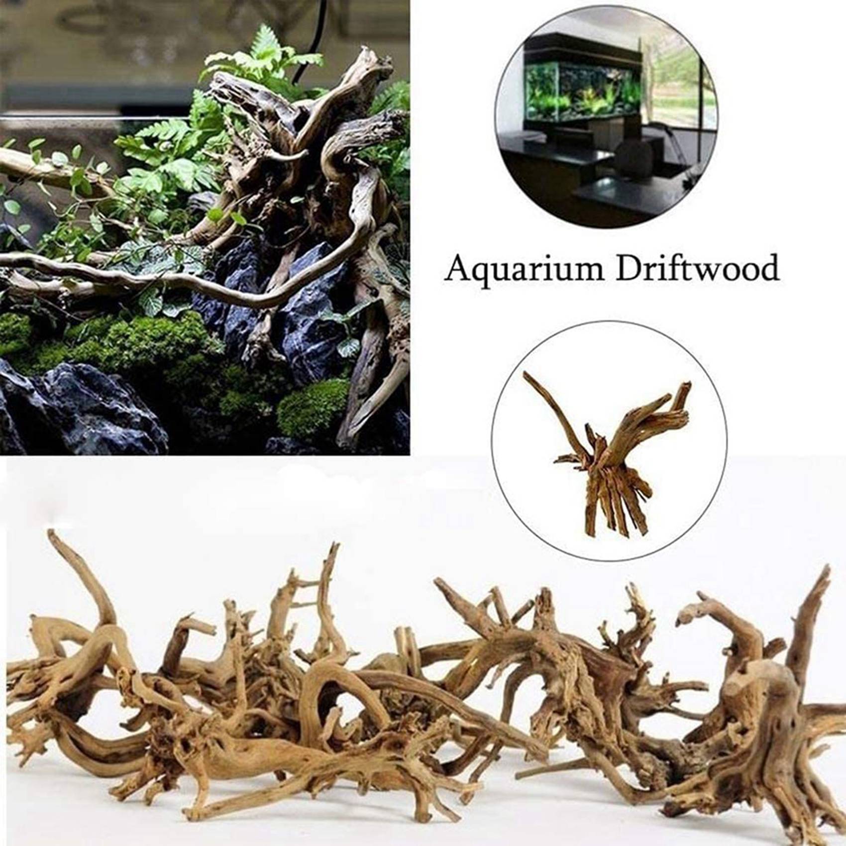 激安セール-水槽用ミニ流木 天然木枝 魚タンク装飾 爬虫類用 - Aquarium Plant Guide のレビューと価格