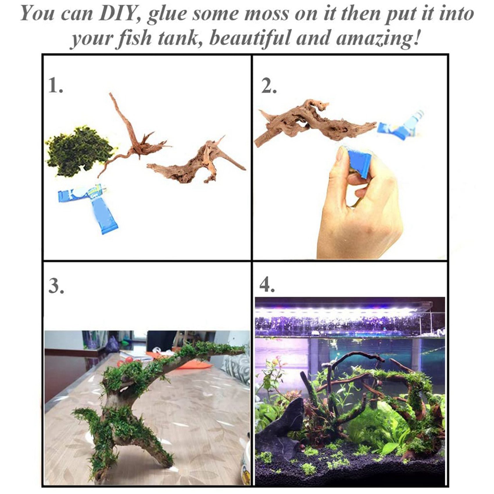 激安セール-水槽用ミニ流木 天然木枝 魚タンク装飾 爬虫類用 - Aquarium Plant Guide のレビューと価格