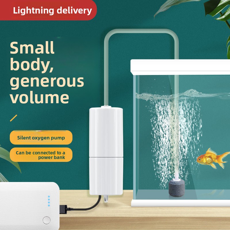 エアストーン 静音 酸素ポンプ 小型 酸素ポンプ ポータブル - Aquarium Lily Pipe のレビューと価格