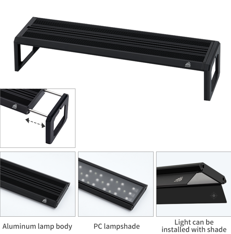 ウィークアクアMシリーズRGB UV LED水槽ライト、調整 - Aquarium Planted Tank Light のレビューと価格