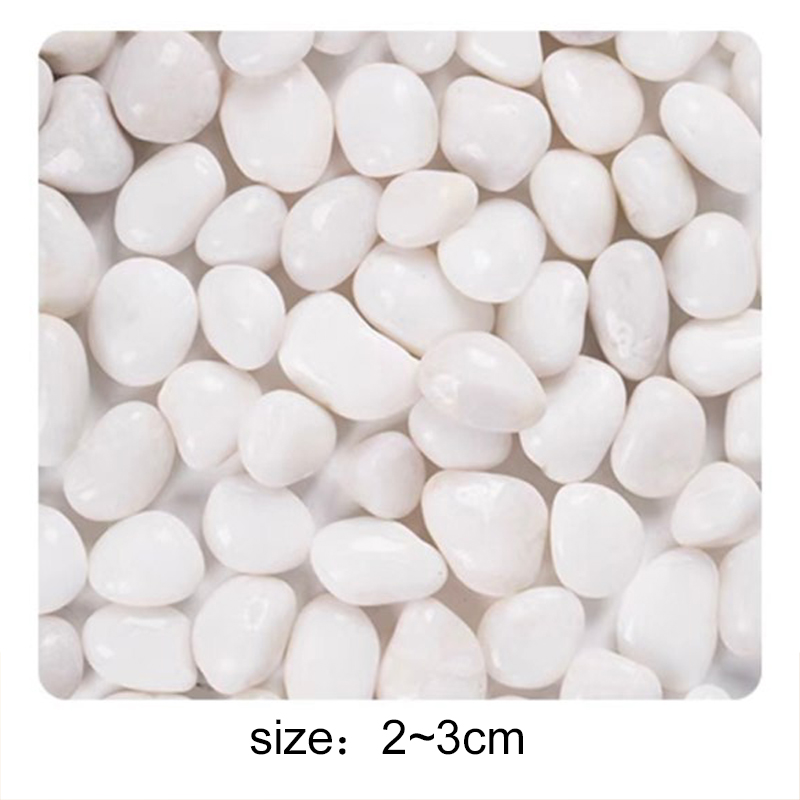 200g/300g/400g 高光沢研磨小石 白と黒の滑らか - Aquarium Sand White のレビューと価格