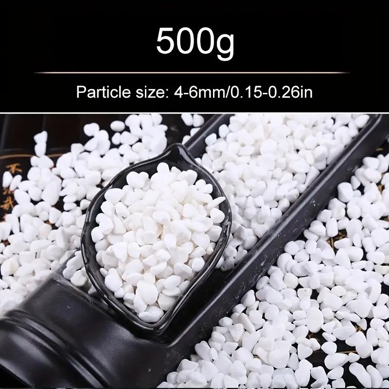 500g/1.1LB 装飾的な白い小石、水族館、天然磨かれた - Aquarium Sand White のレビューと価格