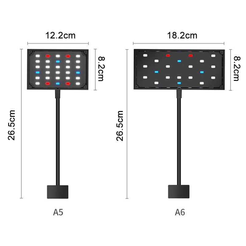 水族館 USB LED ライトフルスペクトル水生植物成長ラン - Aquarium Planted Tank Light のレビューと価格