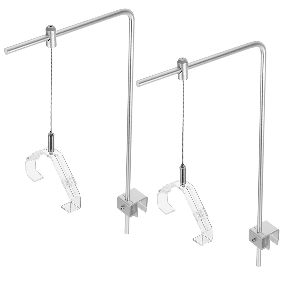 2 個水族館ライトホルダークリップ付きアルミ合金水槽ランプホ - Aquarium Planted Tank Light のレビューと価格