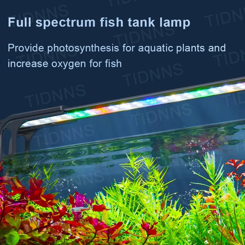 水族館ライト Led 植物成長照明拡張可能な防水クリップオン - Aquarium Planted Tank Light のレビューと価格