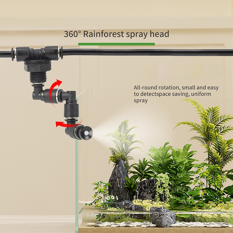 水植物水族館熱帯雨林水槽植物タイミングスプレーヤー爬虫類加湿 - Planted Aquarium Tank Kit のレビューと価格